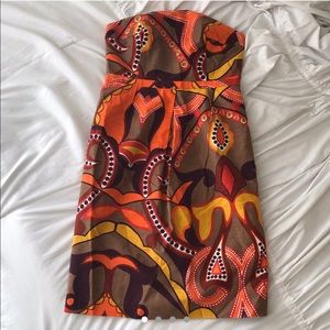 Merona strapless pattern dress